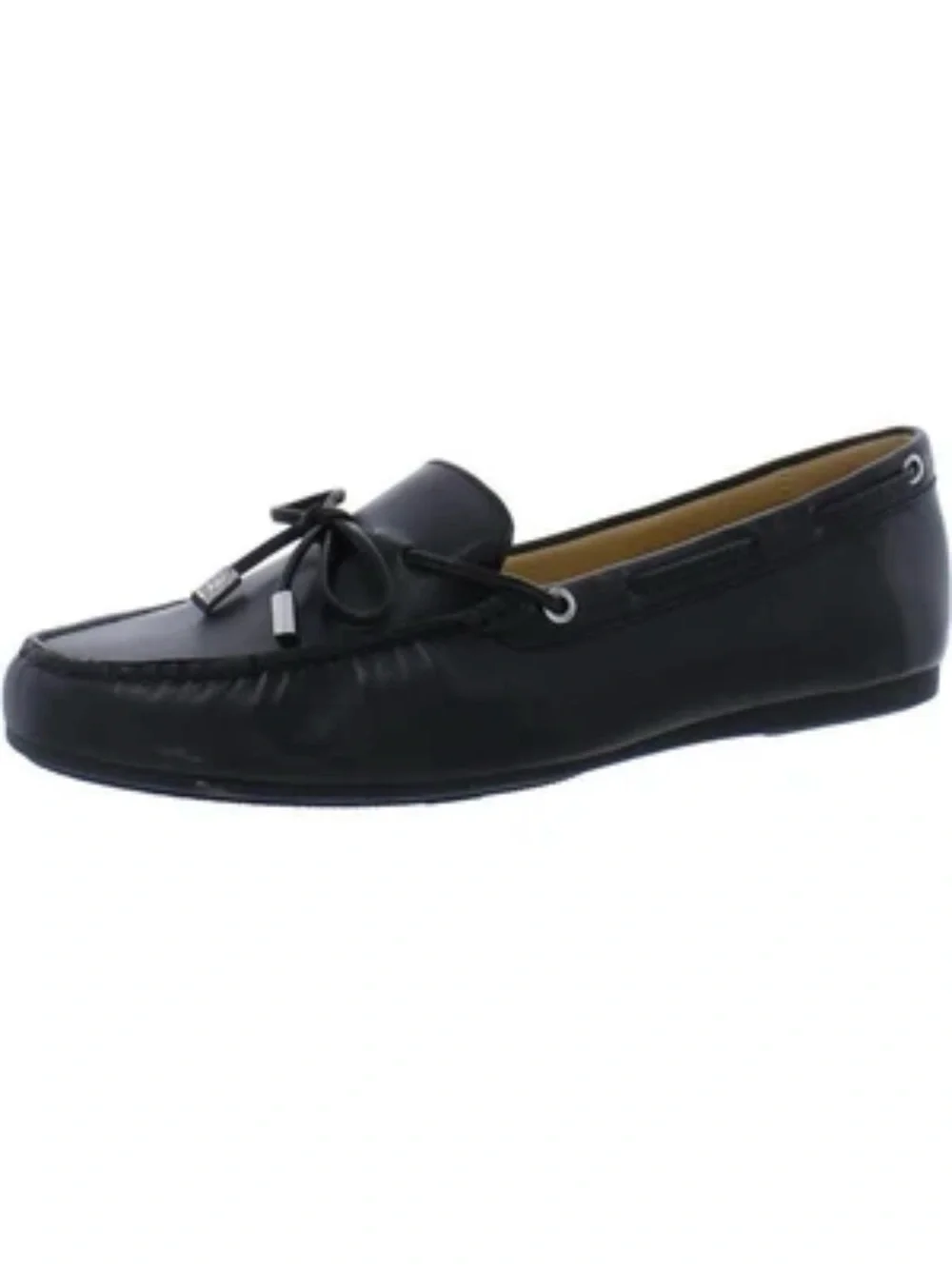 Michael Kors black leather Sutton Moccasins shoes